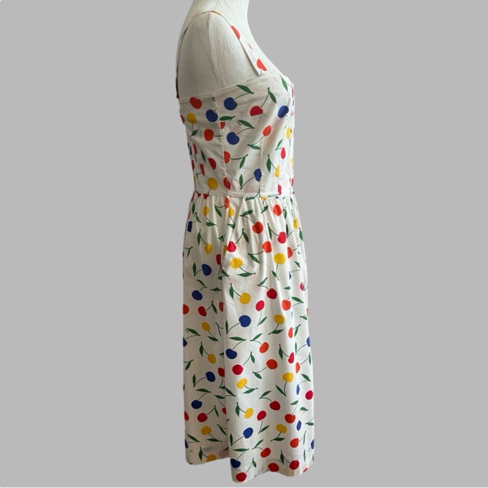 HVN Laura Bow Embellished
Printed Poplin Dress | Size: 8 - Picture 6 of 13